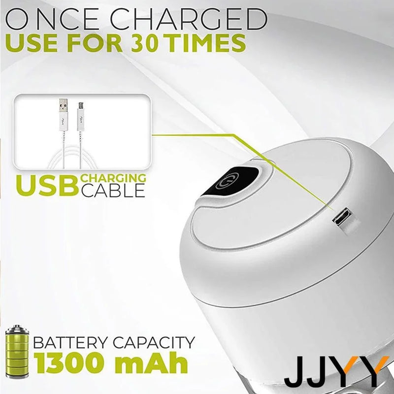 Smart Electric Garlic Chopper 250ml Wireless Mini Masher Press for Chopping Slicing Onion Ginger Veggies Spices