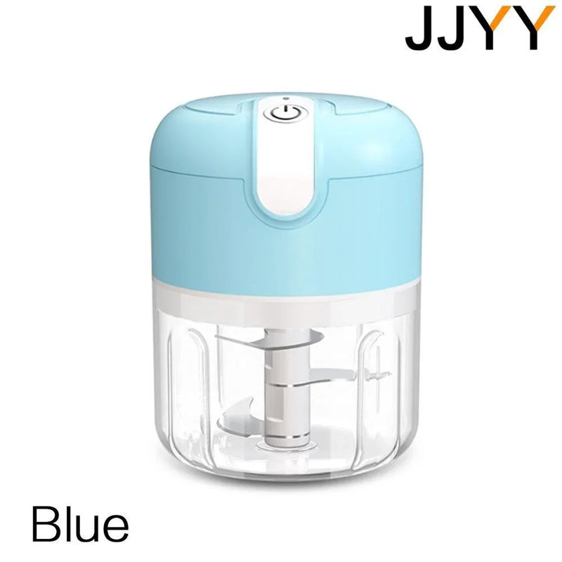 Smart Electric Garlic Chopper 250ml Wireless Mini Masher Press for Chopping Slicing Onion Ginger Veggies Spices