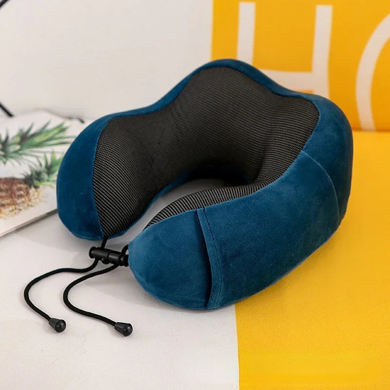 U Shaped Memory Foam Neck Pillows Soft Travel Pillow Massage Neck Pillow Sleeping Airplane Pillow Cervical Healthcare Bedding