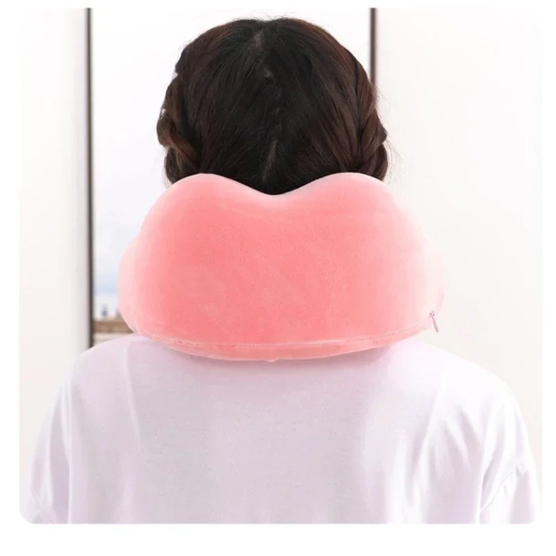 U Shaped Memory Foam Neck Pillows Soft Travel Pillow Massage Neck Pillow Sleeping Airplane Pillow Cervical Healthcare Bedding