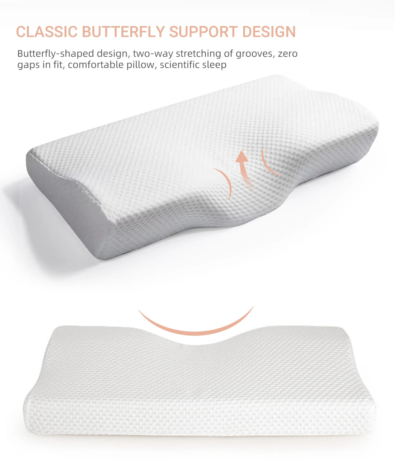 Memory Foam Bed Orthopedic Pillow
