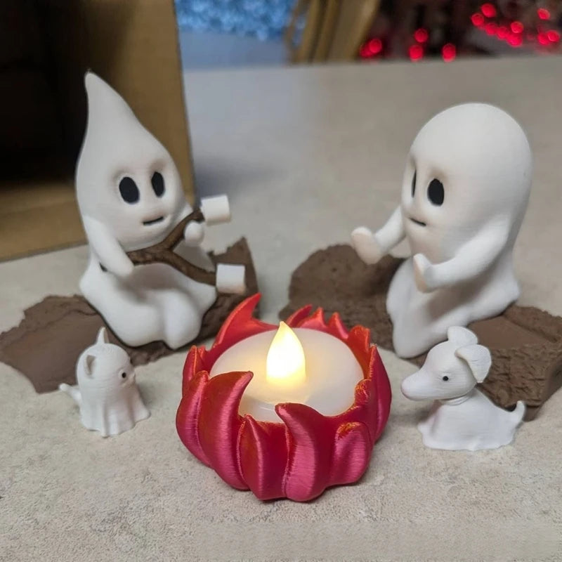 Flickering Ghost Campfire