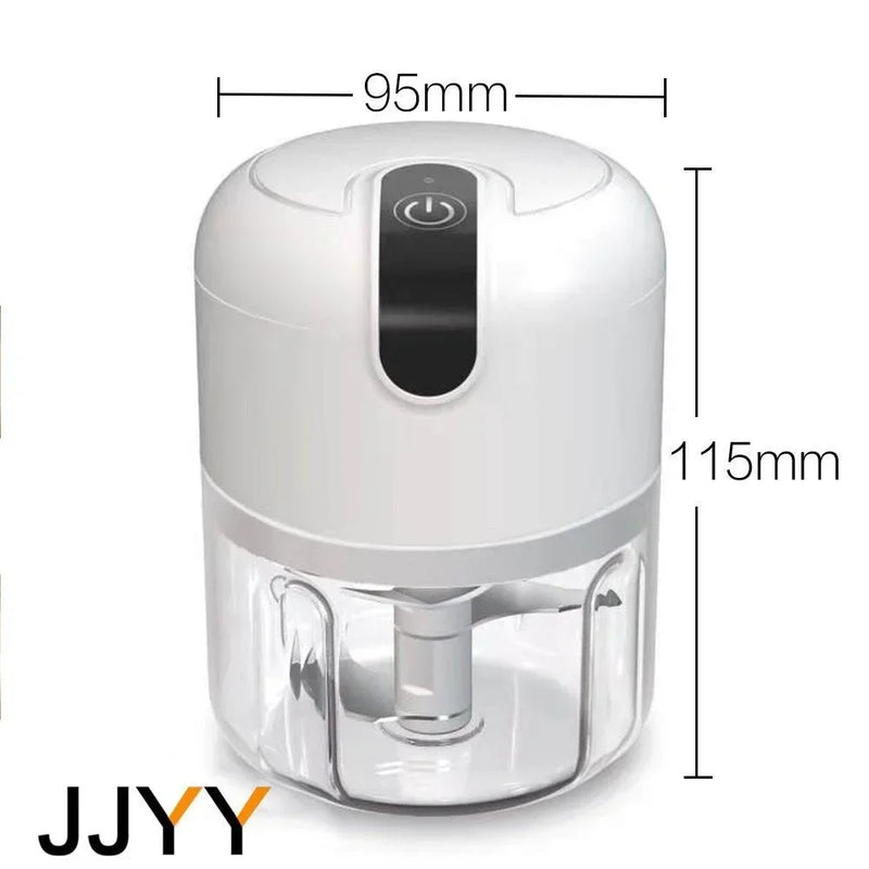 Smart Electric Garlic Chopper 250ml Wireless Mini Masher Press for Chopping Slicing Onion Ginger Veggies Spices