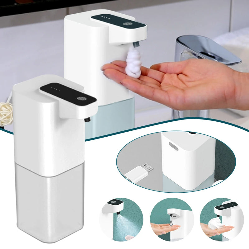 Automatic Soap Dispenser USB Rechargeable Foaming Touchless Hand Free Portable Foam Liquid Soap Dispenser For Bathroom Kitchen