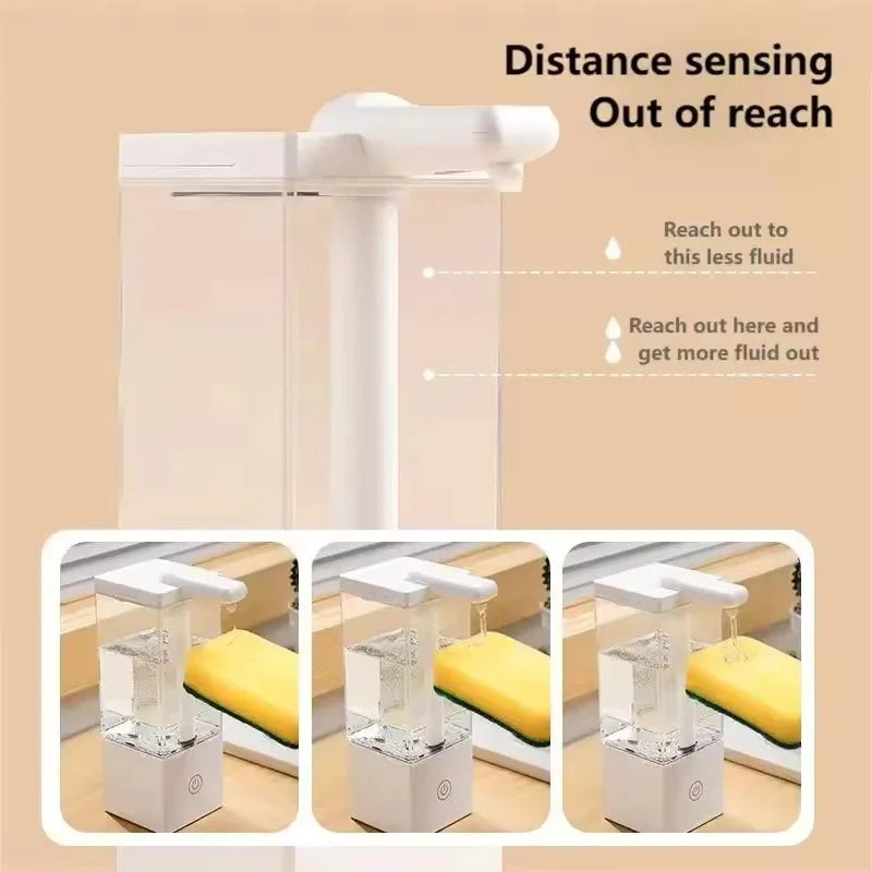 New Automatic Soap Dispenser Touchless Built-in 1500MAh Battery Type C Rechargeable High Capacity Cleaning Detergent Dispenser