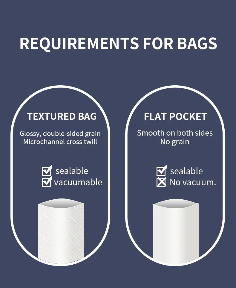 Electric Vacuum Sealer Food Storage Seal Touch Button Dry/Wet Built-in Cutter Kitchen Food Sealing Vacuum packaging machine