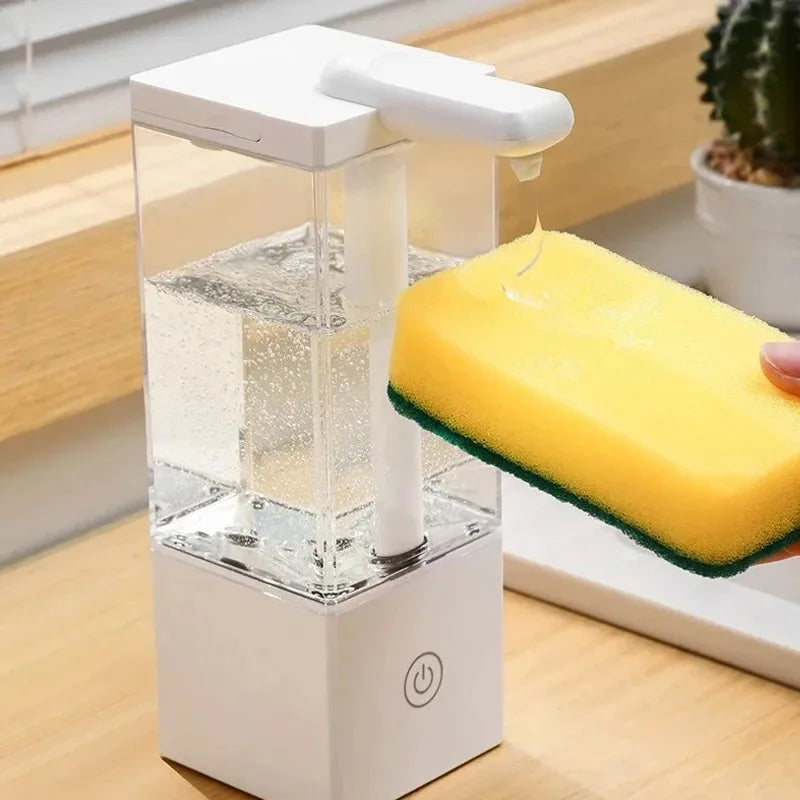 New Automatic Soap Dispenser Touchless Built-in 1500MAh Battery Type C Rechargeable High Capacity Cleaning Detergent Dispenser