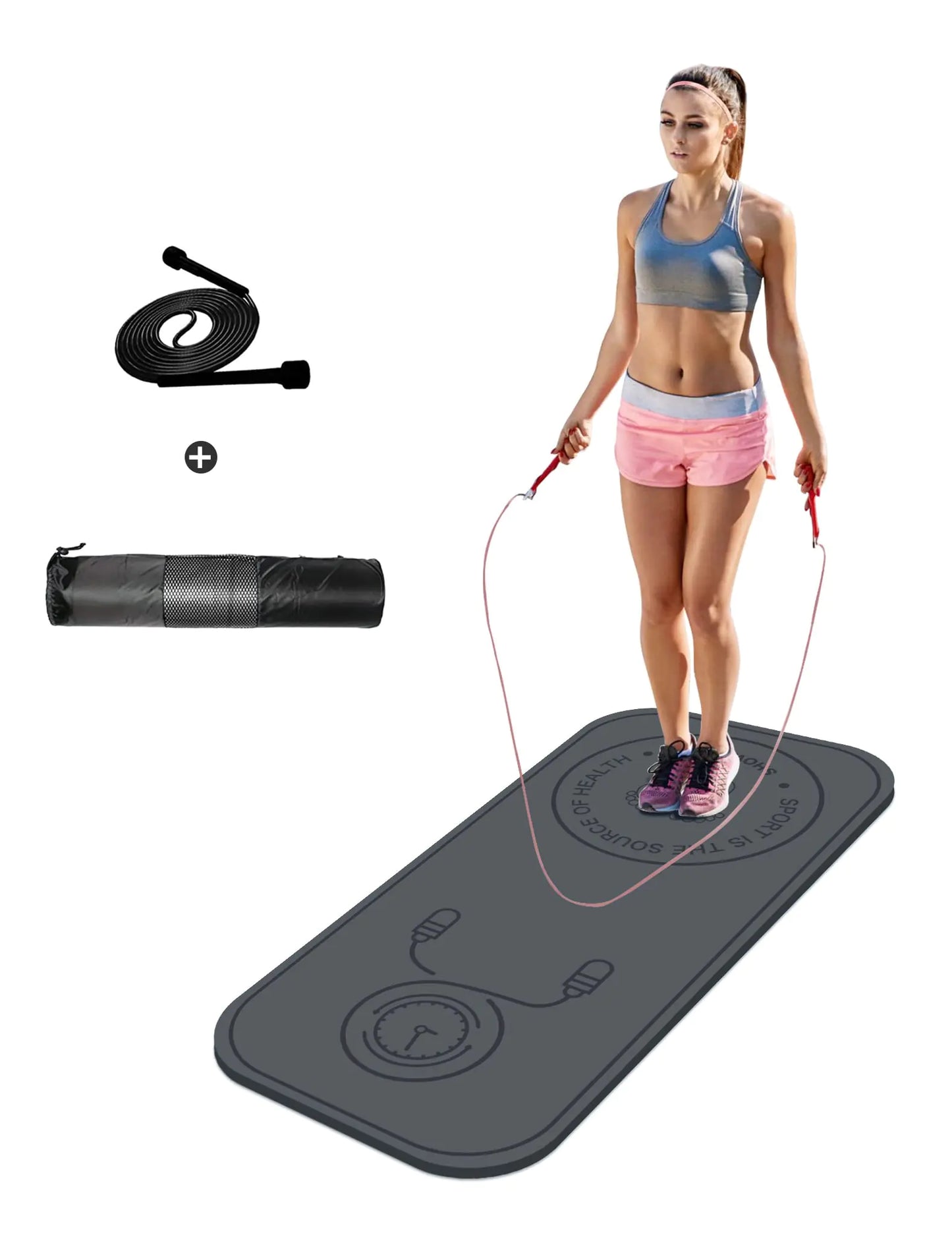 8mm Thick Fitness & Jump Rope Mat